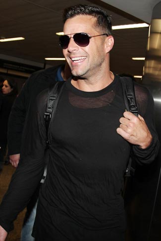 Ricky Martin desembarcou em São Paulo 