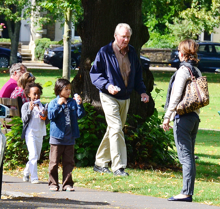 John Voight cuida dos netos enquanto Angelina Jolie viaja 