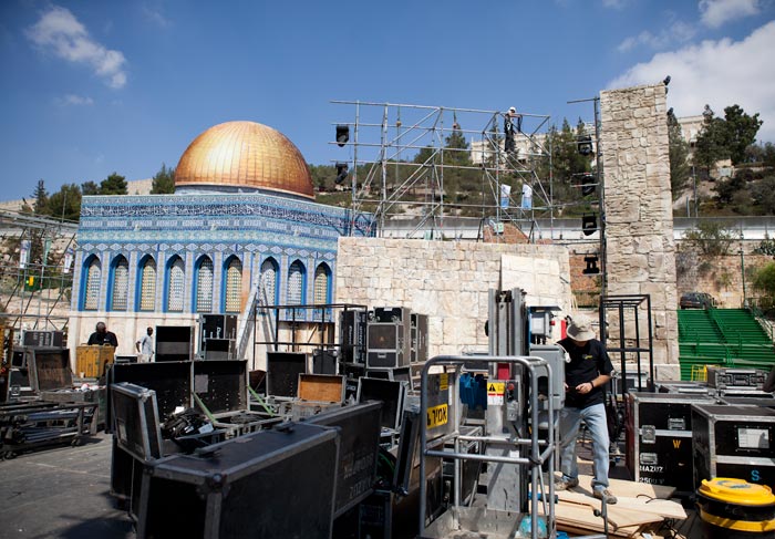 Palco Roberto Carlos Jerusalém José Paulo Cardeal/Rede Globo O Fuxico