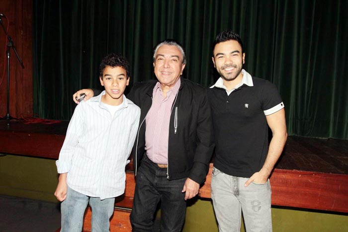 Maurício de Sousa com os filhos