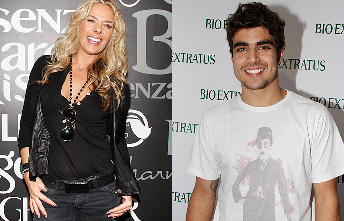 Adriane Galisteu e Caio Castro visitam feira de beleza - Ag news