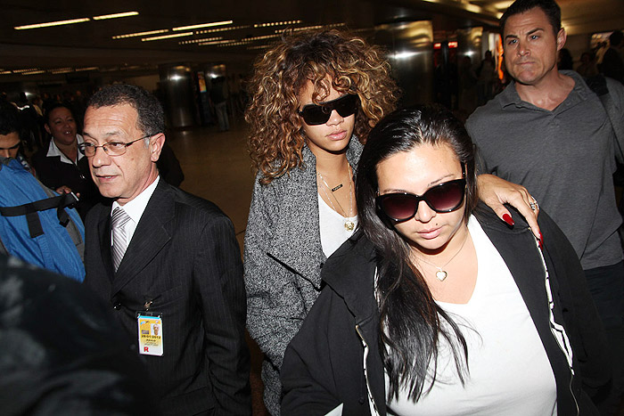 Rihanna desembarcou em São Paulo