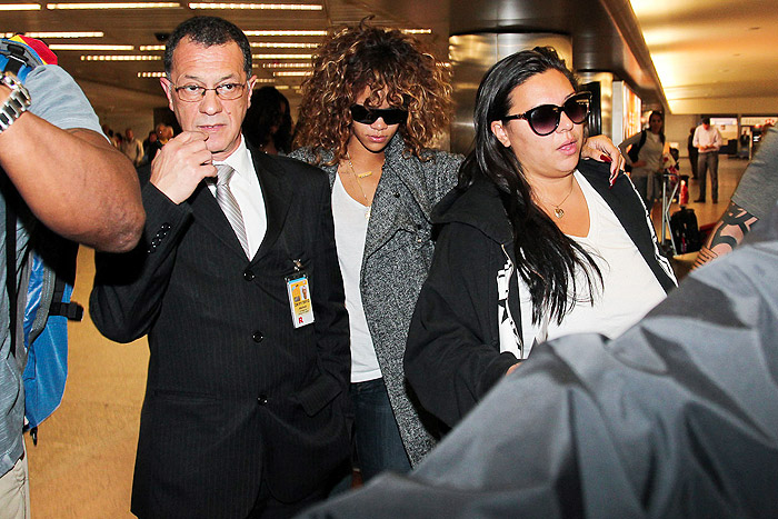 Rihanna desembarcou em São Paulo