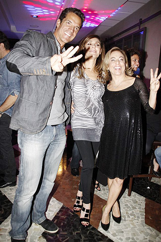 Carlos Machado, Christiane Torloni e Cissa Guimarães