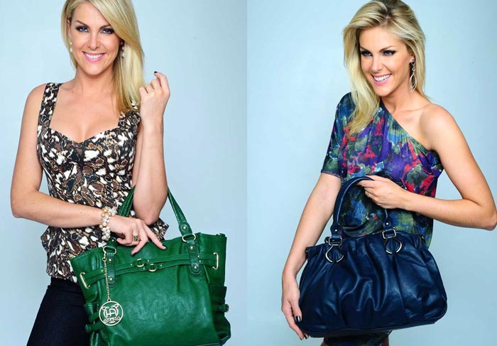 Dica de moda: Ana Hickmann aposta nas bolsas coloridas O Fuxico - Foto:Divulgaçã