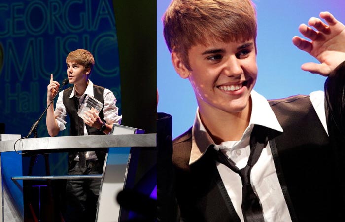 Georgia Music Hall of Fame Awards 2011: Justin Bieber dedica prêmio a Jesus