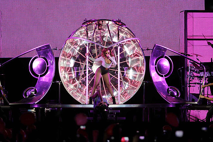 Rihanna se apresentou  em São Paulo.
