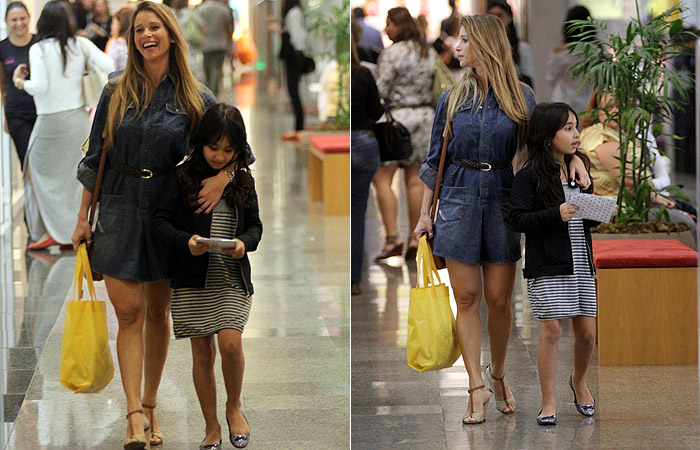 Dany Bananinha passeia com criança em shopping - Ag News