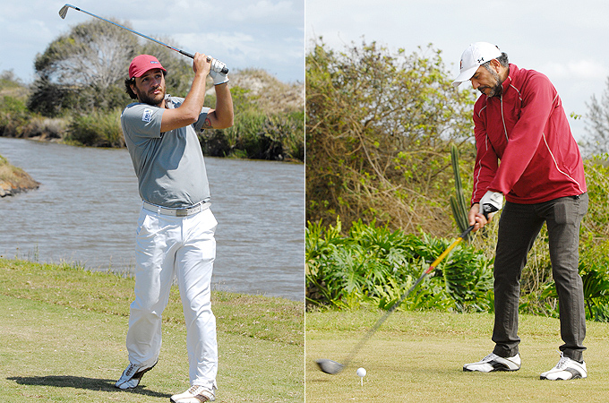 Rodrigo Lombardi e Humberto Martins em torneio de Golfe - Divulgacao/Zeca Resendes