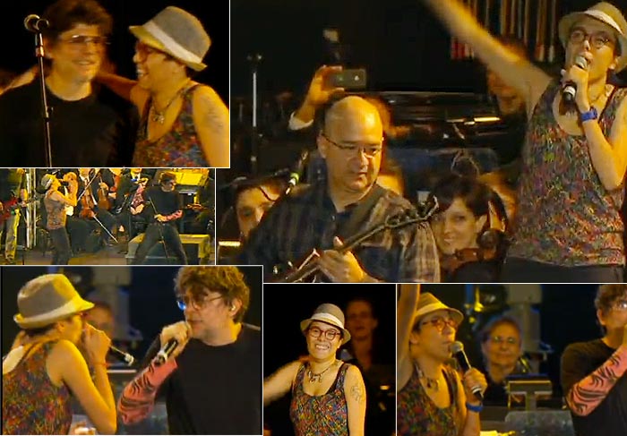 Rock in Rio: Maria Gadu canta com Paralamas O Fuxico Reprodução/Fotomontagem