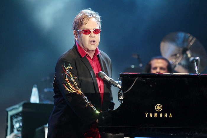 Elton John no palco do Rock In Rio 2011