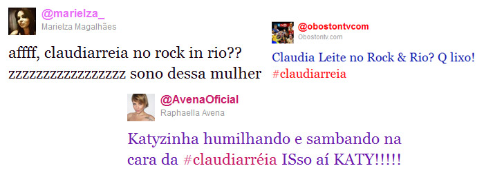 Claudia Leitte é criticada no Twitter por atuação no Rock In Rio