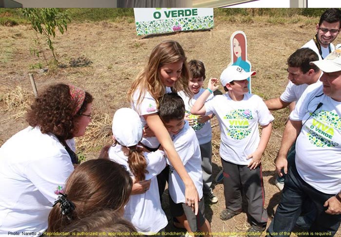 Gisele Bündchen de volta ao Brasil para apoiar as florestas O Fuxico / Reprodução Facebook
