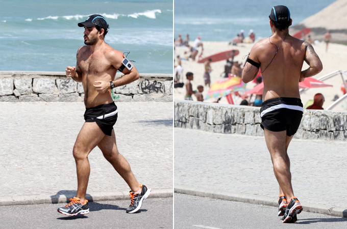 Juliano Cazaré corre na praia da Macumba  - Ag.News