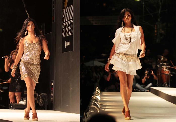 Camila Alves desfila para a Mani no Amaury Fashion Street