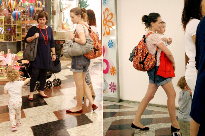  Fernanda Rodrigues vai com a filha a shopping - Ag.News