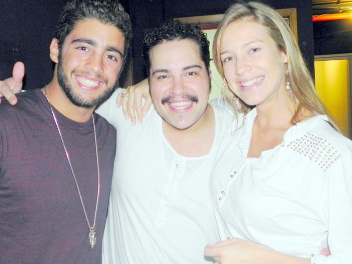 Pedro Scooby, Thiago Abravanel, e Luana Piovani.