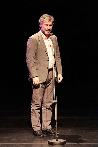 Leopoldo Pacheco subiu ao palco na noite da premiação