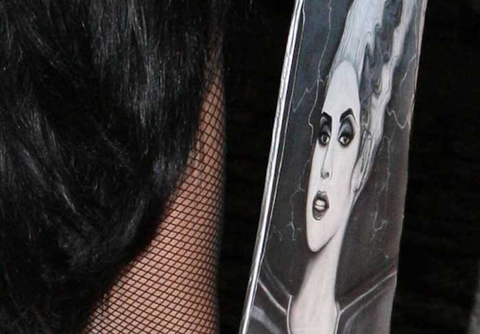 Detalhe do look da Gaga