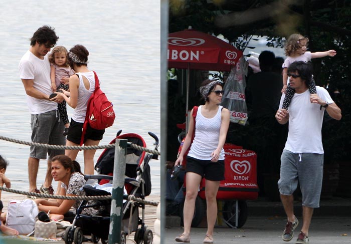 Débora Falabella e Daniel Alvi: passeio de pedalinho O Fuxico Gil Rodrigues/APhotos 