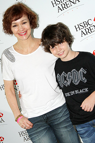 Julia Lemmertz e o filho