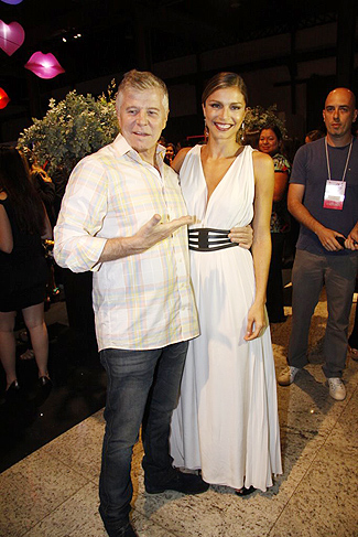 O autor Miguel Falabella e a protagonista Grazi Massafera.
