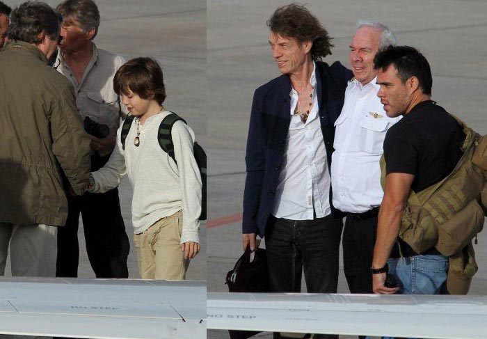 Mick Jagger viaja para Cuzco com seu filho, Lucas O Fuxico