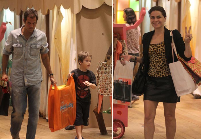 Giovanna Antonelli passa o dia no shooping com os filhos O Fuxico