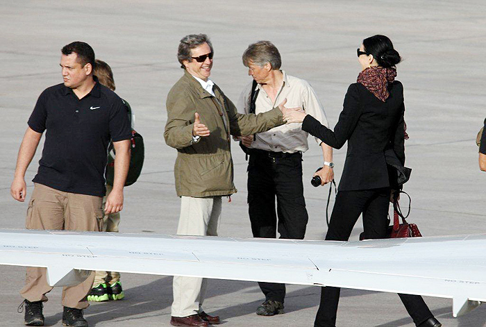 Mick Jagger viaja para Cuzco com seu filho, Lucas. 