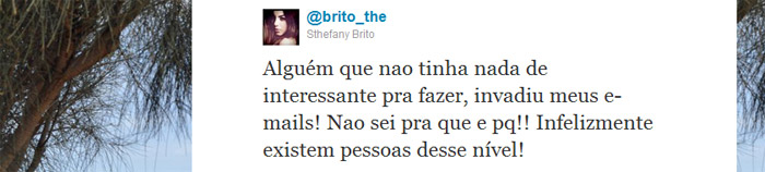 Hacker invade os e-mails de Sthefany Brito  