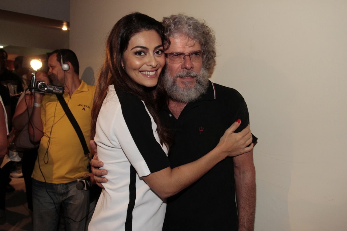 Juliana Paes e o amigo José Mayer