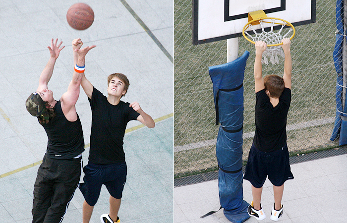 Justin Bieber mostra talento no basquete em visita à Argentina