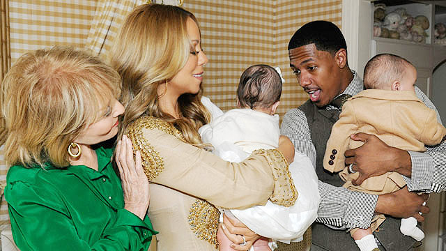 Mariah Carey e Nick Cannon mostram os gêmeos  