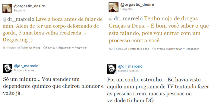 Ex-BBBs Marcelo e Serginho quebram o pau no Twitter