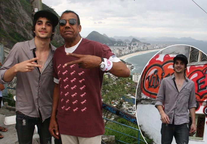 Fiuk com grava clipe com Benjor, no Vidigal, Rio e Janeiro O Fuxico
