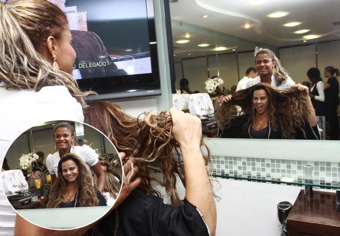 Viviane Araújo e Jéssica Alves curtem tarde de beleza  O Fuxico