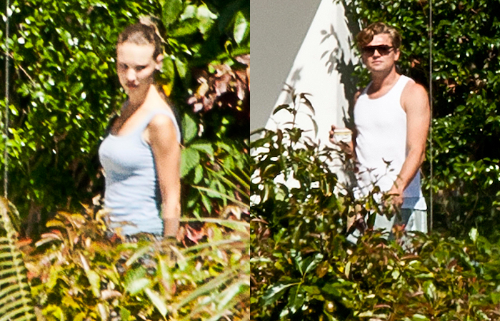 Mulher misteriosa circula pelo jardim de Leonardo DiCaprio 