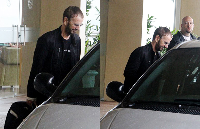 Ringo Starr é flagrando deixando Hotel no Rio e segue para BH - Ag.News