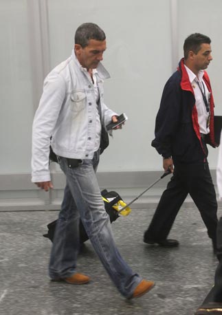 Antonio Banderas e Salma Hayek chegam ao Rio de Janeiro