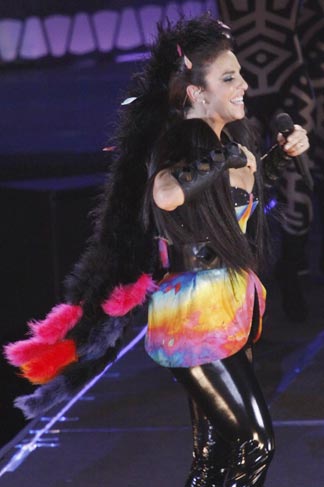 Ivete Sangalo levantou o público durante o show