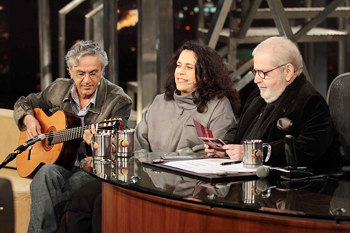 Caetano Veloso e Gal Costa gravaram o Programa do Jô