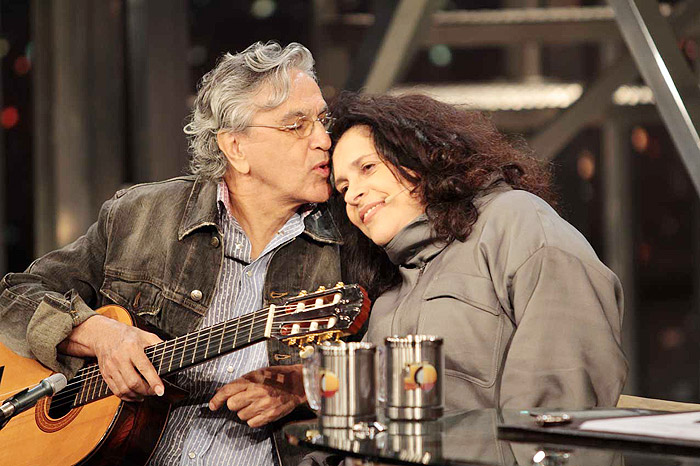 Caetano Veloso e Gal Costa gravaram o Programa do Jô