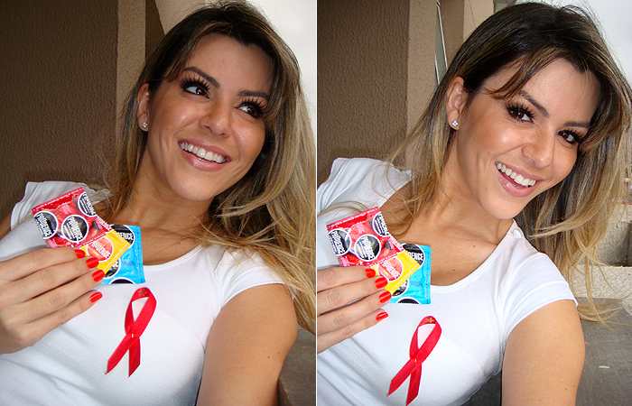 Tânia Oliveira fotografa para campanha de prevenção ao vírus HIV