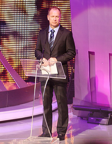 Mano Menezes apresentou uma categoria do prêmio