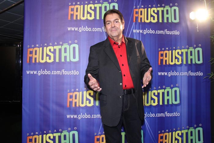 Gravacão do Troféu Mario Lago do Domingão do Faustão: Fausto Silva 