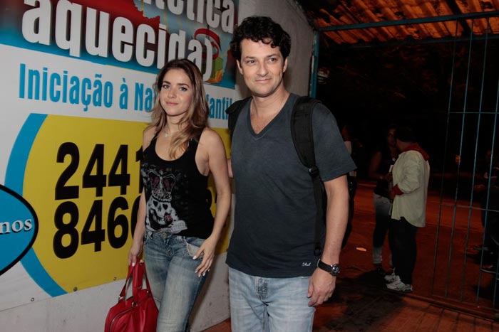 Marcelo Serrado e Monique Afradique