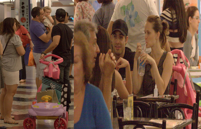Fernanda Rodrigues janta com amigos no Shopping da Gávea - O Fuxico
