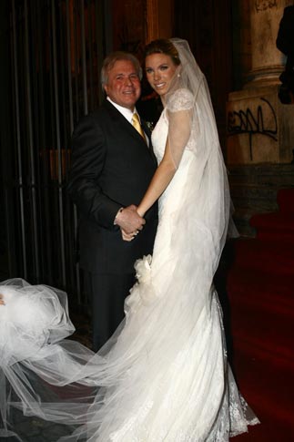 Casamento de Cacá Bueno com a modelo Talita Stoppazzolli: Talita e seu pai Vanderley