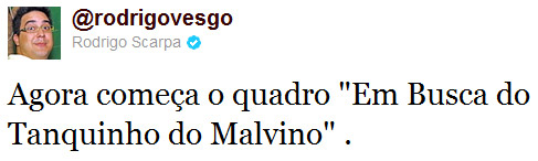  Rodrigo Vesgo lança a campanha “Em busca do tanquinho do Malvino”