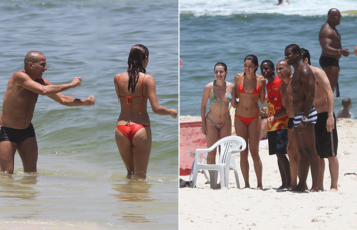 Todo mundo na praia! Sophie Charlotte, Monique Alfradique, Eri Johnson e Marco Pigossi - O Fuxico